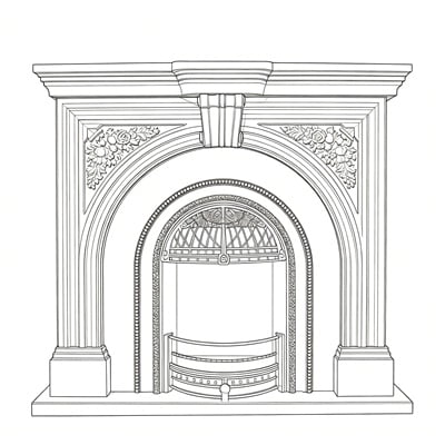 Victorian Fireplace