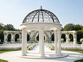 Wedding venue ceremony gazebo