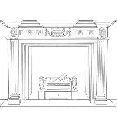 Neoclassical Fireplace