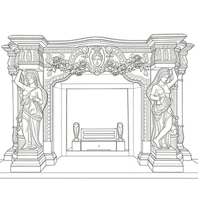 Ornate Fireplace