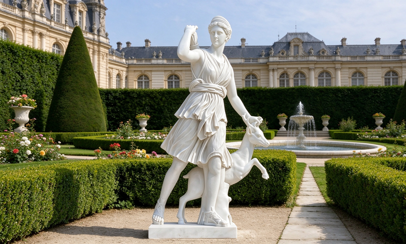 Hand carved marble statues for gardens estates and architectural projects